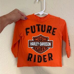 Harley-Davidson Kids Orange Future Rider Long Sleeve Tee